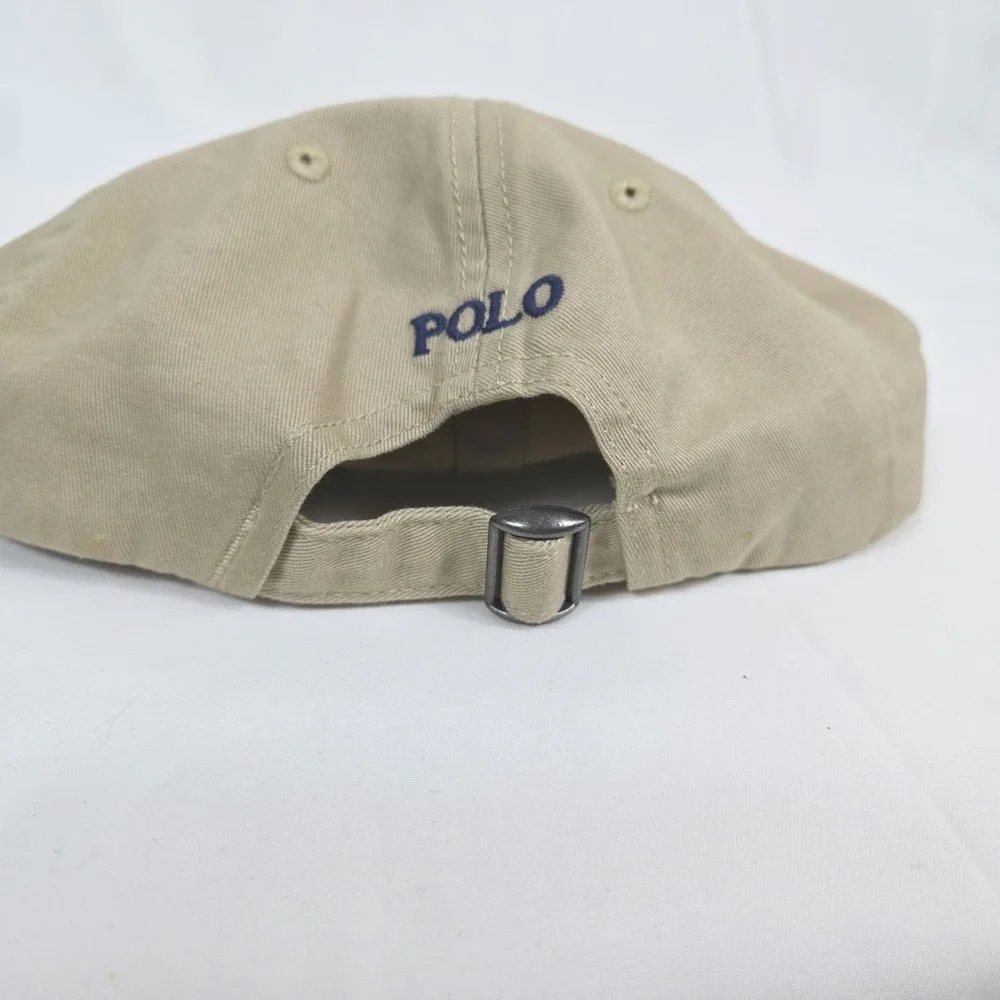 Polo Ralph Lauren Big Boy Tan 100% Cotton Classic Sport Baseball Cap Preppy 2-4T